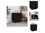 Vidaxl Comodino Nero 40X34X45 Cm In Legno Di Pino Massiccio - Comodini