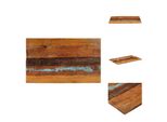 Vidaxl Piano Da Tavolo Rettangolare 60X100 Cm 25-27 Mm In Legno Massello Di Recupero - Piani Da Tavolo