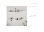 Vidaxl Mensole Da Parete 2 Pz. Bianco 115X9X3 Cm - Mensole A Muro