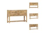 Vidaxl Credenza 120 X 30 X 75 Cm In Legno Massiccio Mango - Credenze