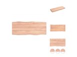 Vidaxl Piano Da Tavolo 100X40X(2-6) Cm In Legno Massiccio Trattato Bordo Albero - Piani Da Tavolo