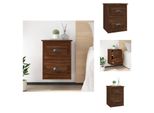 Vidaxl Comodino A Parete Effetto Rovere Marrone 41,5X36X53 Cm - Comodini