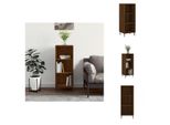 Vidaxl Credenza Marrone Effetto Rovere 34,5X32,5X90 Cm Materiale Legno - Credenze