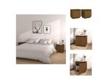 Vidaxl Comodini 2 Pz. Marrone Miele 40X30X40 Cm Pino Massiccio - Comodini