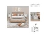 Vidaxl Comodini Da Parete 2 Pz. Bianco 50X36X40 Cm - Comodini