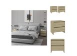 Vidaxl Comodini 2 Pezzi Rovere Sonoma 45X34,5X44,5 Cm Materiale A Base Di Legno - Comodini