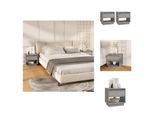 Vidaxl Comodini 2 Pz. Grigio Sonoma 45X34X44 Cm Materiale A Base Di Legno - Comodini