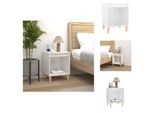 Vidaxl Comodino Bianco Lucido 40X35X50 Cm Materiale Legno - Comodini