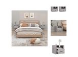 Vidaxl Comodini Da Parete 2 Pz. Grigio Sonoma 50X36X40 Cm - Comodini