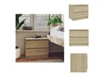 Vidaxl Comodino Rovere Sonoma 50X39X43,5 Cm Materiale Legno - Comodini
