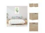 Vidaxl Comodini 2 Pezzi Rovere Sonoma 40X39X40 Cm - Comodini