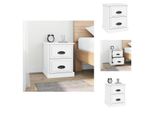 Vidaxl Comodino Bianco 39X39X47,5 Cm Materiale Legno - Comodini
