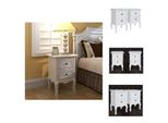 Vidaxl Comodini 2 Pezzi Con 2 Cassetti Mdf Bianco - Comodini