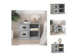 Vidaxl Comodino Grigio Cemento 60X35,5X45 Cm - Comodini