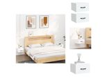 Vidaxl Comodini Da Parete 2 Pz. Bianco 35X35X20 Cm - Comodini