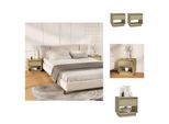 Vidaxl Comodini 2 Pezzi Rovere Sonoma 45X34X44 Cm Materiale A Base Di Legno - Comodini