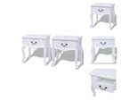 Vidaxl Comodini Due Pezzi Mdf Bianco - Tavolini