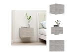 Vidaxl Comodino Grigio Cemento 40X30X30 Cm Materiale Legno - Comodini