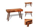 Vidaxl Consolle Con 3 Cassetti Da 76 Cm In Legno Massiccio - Tavoli Laterali