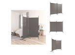 Vidaxl Paravento 2 Pezzi Antracite 175X180 Cm Tessuto - Divisorio Per Ambienti