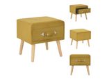 Vidaxl Comodino Giallo Senape 40 X 35 X 40 Velluto - Comodini
