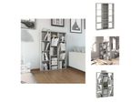 Vidaxl Divisorio Per Ambienti/Libreria Grigio Cemento 100X24X140 Cm Materiale A Base Di Legno - Divisorio Per Ambienti