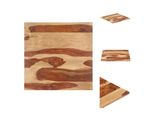 Vidaxl Piano Da Tavolo In Legno Massiccio Di Palissandro 15-16 Mm 80×80 Cm - Piani Da Tavolo