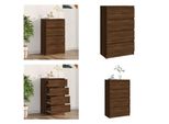 Vidaxl Credenza Look Rovere Marrone 60X35X98,5 Cm Materiale Legno - Credenza - Credenze - Armadio - Armadio Portaoggetti