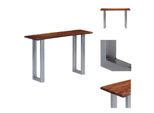 Vidaxl Tavolino 115 X 35 X 76 Cm In Legno Massiccio Di Acacia E Ferro - Tavolini