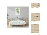 Vidaxl Comodini 2 Pezzi In Legno Rovere Sonoma - Comodini