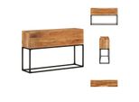 Vidaxl Tavolino 120X30X75 Cm In Legno Massiccio Di Acacia - Tavolini