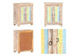 Vidaxl Credenza 61X35X76 Cm Legno Di Acacia Grezzo - Credenza - Credenze - Credenza Di Legno - Credenze Di Legno