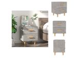 Vidaxl Comodino Grigio Cemento 40X35X47,5 Cm - Comodini