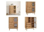 Vidaxl Credenza Otta 85X43X125 Cm Massivholz Kiefer - Credenza - Credenze - Madia - Vitrine