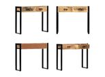 Vidaxl Tavolo Consolle 90 X 30 X 75 Cm In Legno Massiccio Di Mango - Tavolo Consolle - Tavoli Consolle - Tavolo Da Parete - Tavoli Da Parete