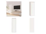Vidaxl Armadio A Muro Bianco 30X30X100 Cm In Pino Massiccio - Armadio A Muro - Armadio A Muro - Armadio A Muro - Credenza