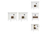 Vidaxl Comodini 2 Pz. Hill 46X35X49,5 Cm In Pino Massiccio - Comodini