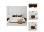 Vidaxl Comodini 2 Pezzi Con Cassetto In Rovere Fumé - Comodini