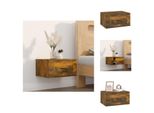 Vidaxl Comodino Da Parete In Rovere Fumé 50X36X25 Cm - Comodini