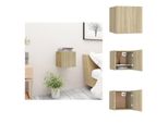 Vidaxl Comodino Rovere Sonoma 30,5X30X30 Cm Materiale Legno - Comodini