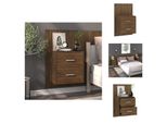 Vidaxl Comodino A Muro Look Rovere Marrone - Comodini
