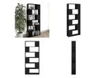 Vidaxl Libreria Divisoria Nera 80X24X186 Cm In Legno - Libreria - Librerie - Libreria - Librerie