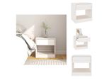 Vidaxl Comodino Bianco 40X31X40 Cm In Legno Di Pino Massiccio - Comodini
