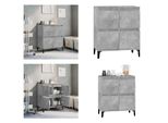 Vidaxl Credenza Grigio Cemento 60X35X70 Cm In Legno - Credenza - Credenza - Armadio - Armadio Portaoggetti