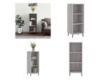 Vidaxl Credenza Grigio Sonoma 34,5X32,5X90 Cm Materiale A Base Di Legno - Credenza - Credenze - Armadio - Armadio Portaoggetti