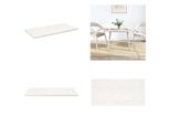 Vidaxl Piano Da Tavolo Bianco 100X50X2,5 Cm In Legno Massiccio Di Pino Rettangolare - Piano Da Tavolo - Piani Da Tavolo - Piano Da Tavolo In Legno - Piano Da Tavolo In Legno Massiccio