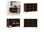 Vidaxl Scarpiera Marrone Look Rovere 100X35X70 Cm In Legno - Scarpiera - Ripiani Per Scarpe - Armadio Per Scarpe - Magazzino Per Scarpe