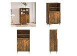 Vidaxl Credenza In Rovere Affumicato 60X36X110 Cm - Credenza - Credenze - Credenza - Mobile Laterale