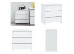 Vidaxl Credenza Bianca 70X41X75 Cm Materiale A Base Di Legno - Credenza - Credenze - Credenza A Buffet - Credenza Portaoggetti