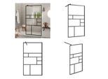 Vidaxl Schermo Doccia Per Cabina Doccia Con Vetro Trasparente Esg 90X195 Cm - Schermo Doccia - Schermi Doccia - Cabina Doccia - Docce Walk-In